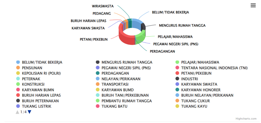 Data Demografi Berdasar Pekerjaan